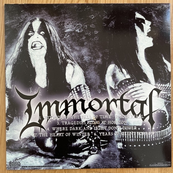 IMMORTAL At The Heart Of Winter (Clear vinyl) (Osmose - France 2014 reissue) (EX/NM) LP