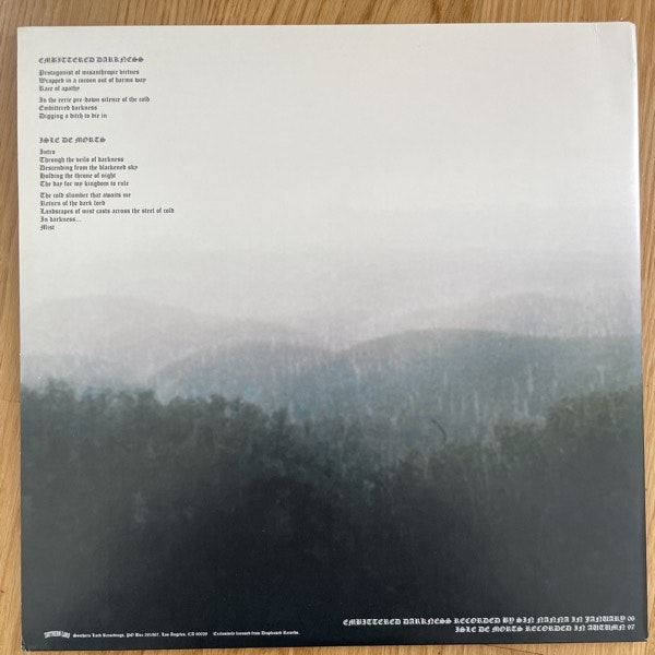 STRIBORG Embittered Darkness / Isle De Morts (Clear vinyl) (Southern Lord - USA original) (VG+/NM) 2LP