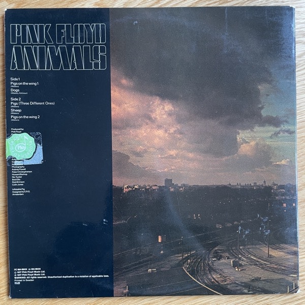 PINK FLOYD Animals (Harvest - Sweden original) (VG+/VG) LP