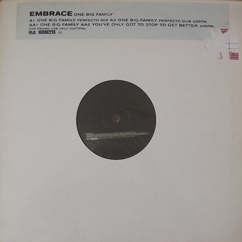 EMBRACE (UK) One Big Family (Promo) (Hut - UK original) (VG/EX) 12" EP