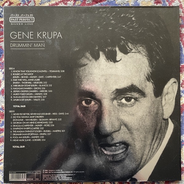 GENE KRUPA Drummin' Man (TIM GmbH - Germany original) (EX) LP