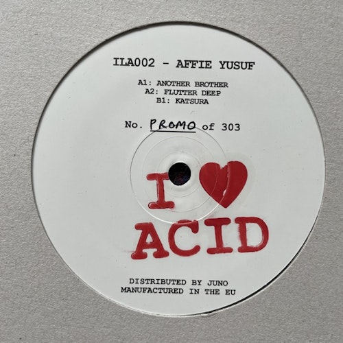 AFFIE YUSUF I Love Acid 002 (Promo) (I Love Acid - UK original) (VG+/EX) 12"