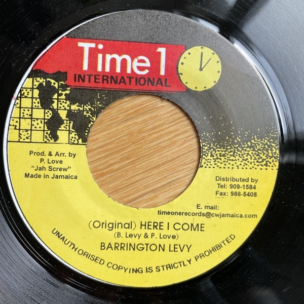 BARRINGTON LEVY Here I Come (Time 1 - Jamaica repress) (VG+) 7"