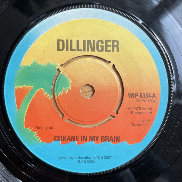 DILLINGER Cokane In My Brain (Island - UK original) (VG+) 7"