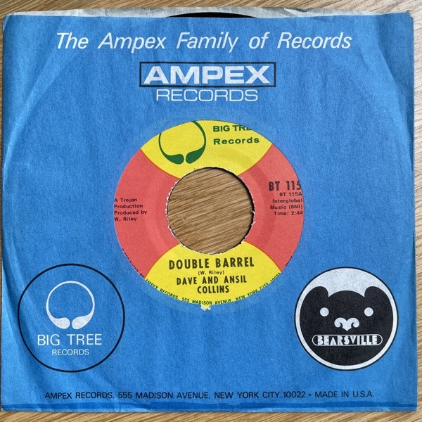 DAVE AND ANSIL COLLINS Double Barrel (Big Tree - USA original) (VG) 7"