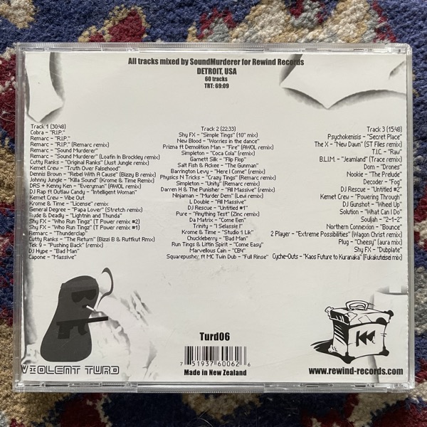 SOUNDMURDERER Wired For Sound (Violent Turd - New Zealand original) (EX) CD