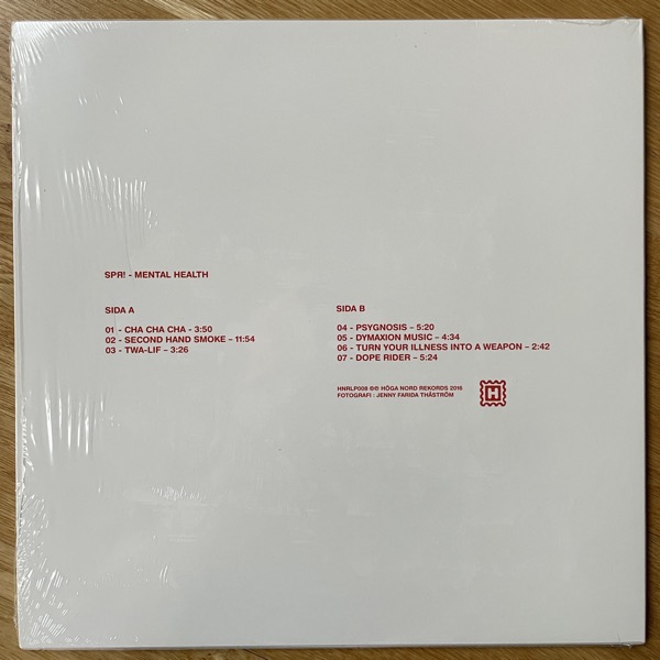 SPR! Mental Health (White vinyl) (Höga Nord - Sweden original) (NM/EX) LP