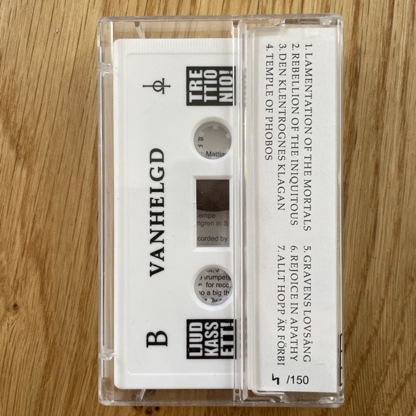 VANHELGD Temple Of Phobos (Incl. two pins) (Ljudkassett! - Sweden original) (NM) TAPE