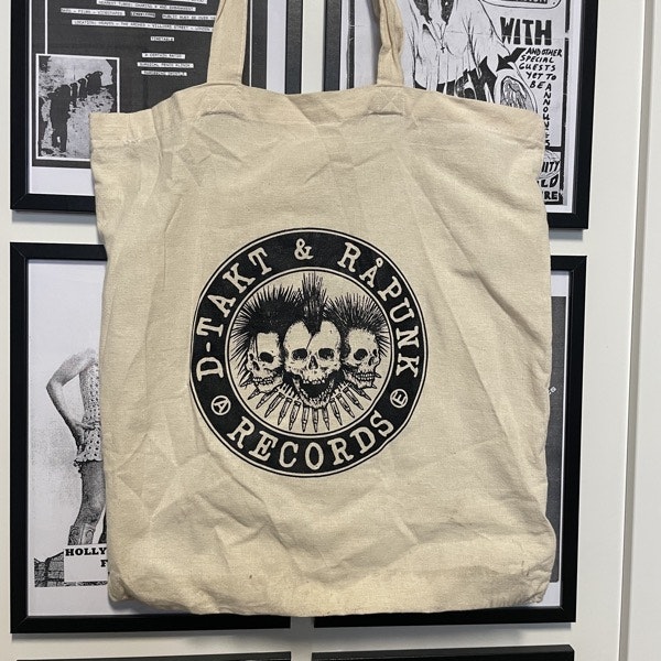 D-TAKT & RÅPUNK RECORDS Logo (USED) TOTE BAG