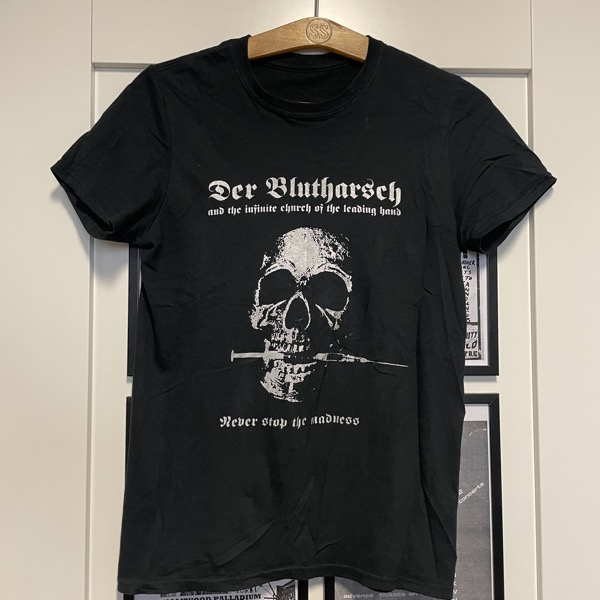 DER BLUTHARSCH Never Stop the Madness (S) (USED) T-SHIRT