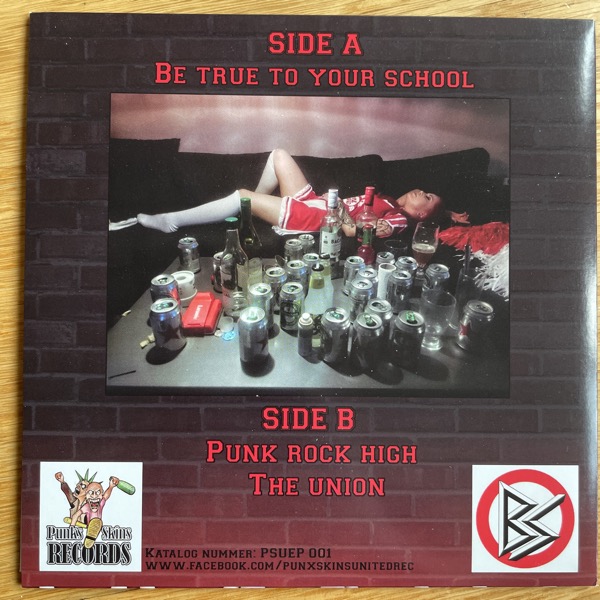 BATTLE SCARRED Punk Rock High (Punx & Skins United - Sweden original) (EX) 7"