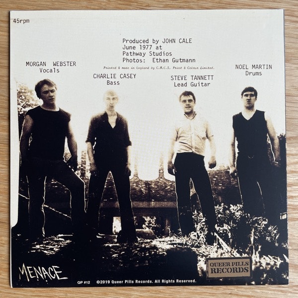 MENACE I Need Nothing (Queer Pills - USA reissue) (EX) 7"