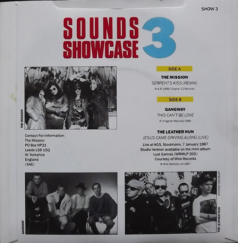 VARIOUS Sounds Showcase 3 (Sounds - UK original) (VG/EX) 7"