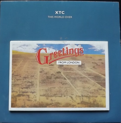 XTC This World Over (With postcards) (Virgin - UK original) (VG+) 7"