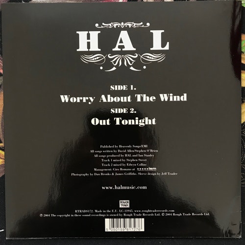 HAL Worry About The Wind (Rough Trade - UK original) (EX) 7"