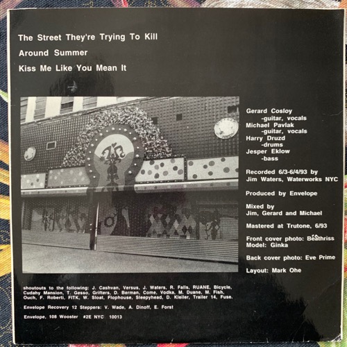 ENVELOPE The Street They're Trying To Kill (Peepland - USA original) (VG+) 7"
