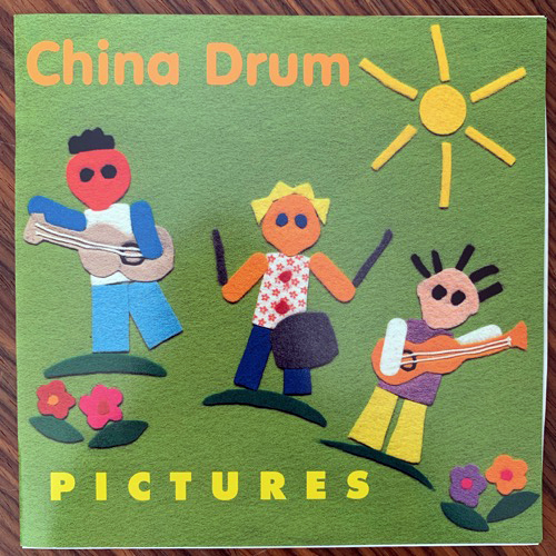 CHINA DRUM Pictures (Yellow vinyl) (Mantra - UK original) (EX/NM) 7"