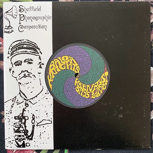BALOR KNIGHTS / THE SCARLET TUESDAY Banana Split Single (Yellow vinyl) (Thee Sheffield Phonographic Corporation - UK original) (EX) 7"
