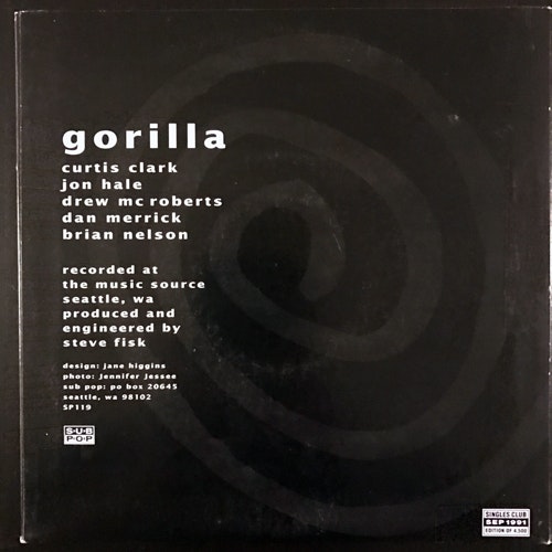 GORILLA Detox Man (Grey vinyl) (Sub Pop - USA original) (EX) 7"