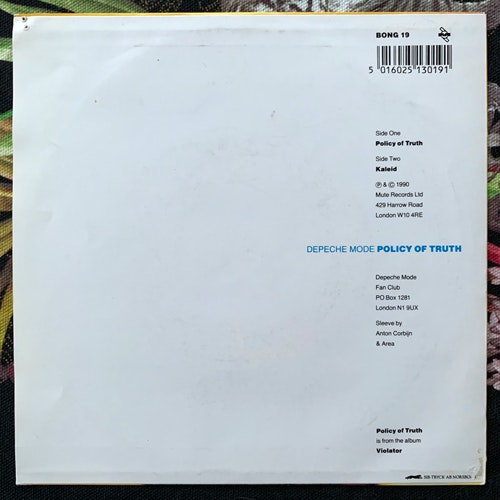 DEPECHE MODE Policy Of Truth (Mute - Sweden original) (VG+) 7"