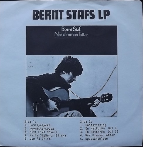 BERNT STAF Hovmästarsoppa (Metronome - Sweden original) (VG+) 7"