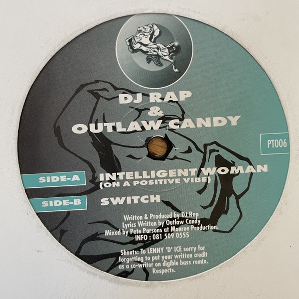 DJ RAP & OUTLAW CANDY Intelligent Woman (On A Positive Vibe) / Switch (Proper Talent - UK original) (VG-) 12"