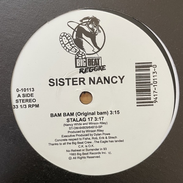 SISTER NANCY Bam Bam (Big Beat Reggae - USA original) (VG+) 12"