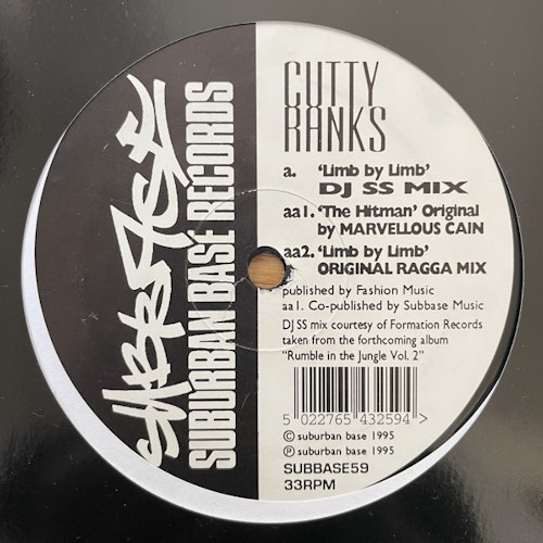 CUTTY RANKS Limb By Limb (Suburban Base - UK original) (VG) 12"