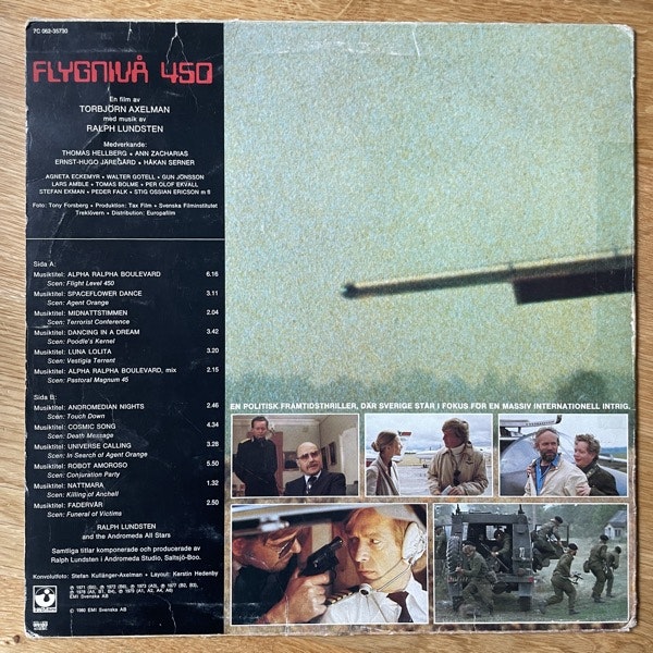 SOUNDTRACK Ralph Lundsten – Flygnivå 450 (Harvest - Sweden original) (VG-/G) LP