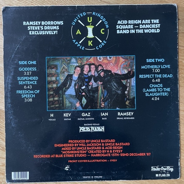 ACID REIGN Moshkinstein (Under One Flag - UK original) (VG/VG+) MLP