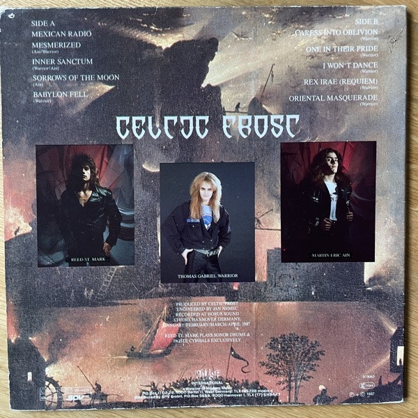 CELTIC FROST Into The Pandemonium (Noise - Germany original) (VG/VG-) LP