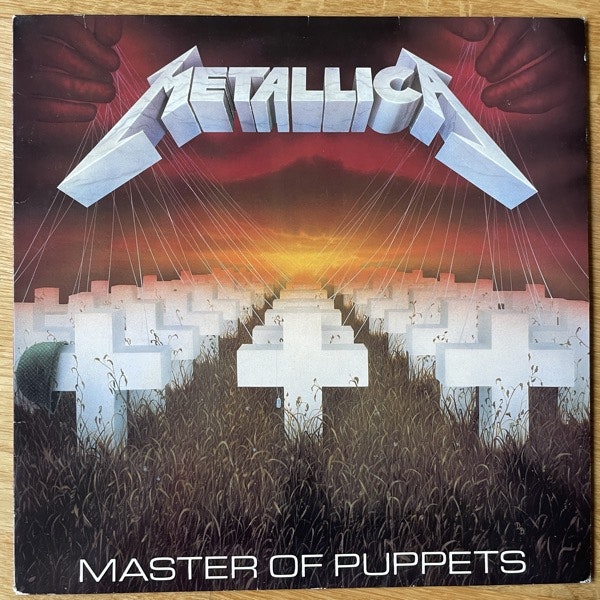 METALLICA Master Of Puppets (Vertigo - Europe 1989 reissue) (VG+/VG) LP