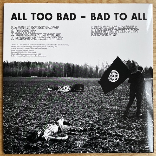 BRIGHTER DEATH NOW All Too Bad - Bad To All (Cold Meat Industry - Sweden original) (NM) LP