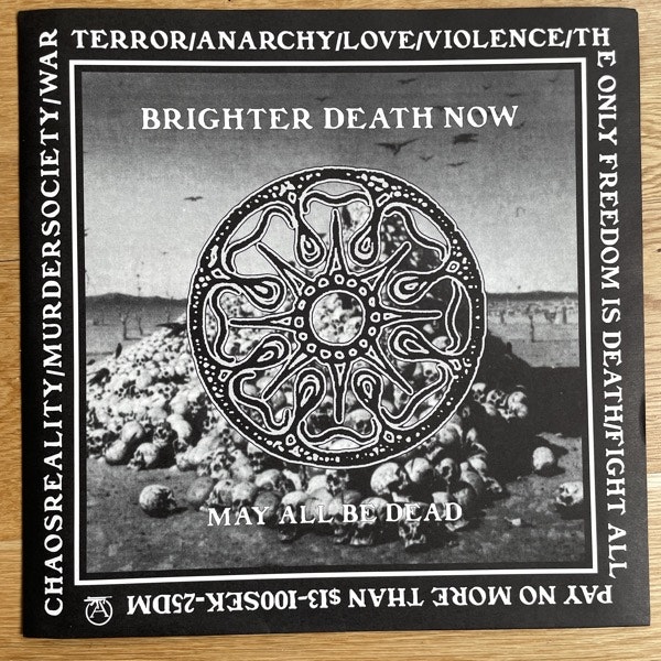 BRIGHTER DEATH NOW May All Be Dead (Cold Meat Industry - Sweden original) (EX) 2LP + 7"