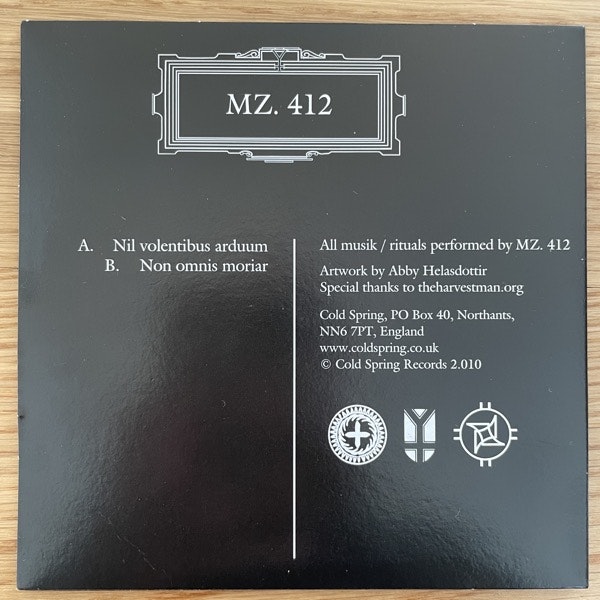 MZ.412 MZ.412 (Signed) (Cold Spring - UK original) (EX/NM) 5"