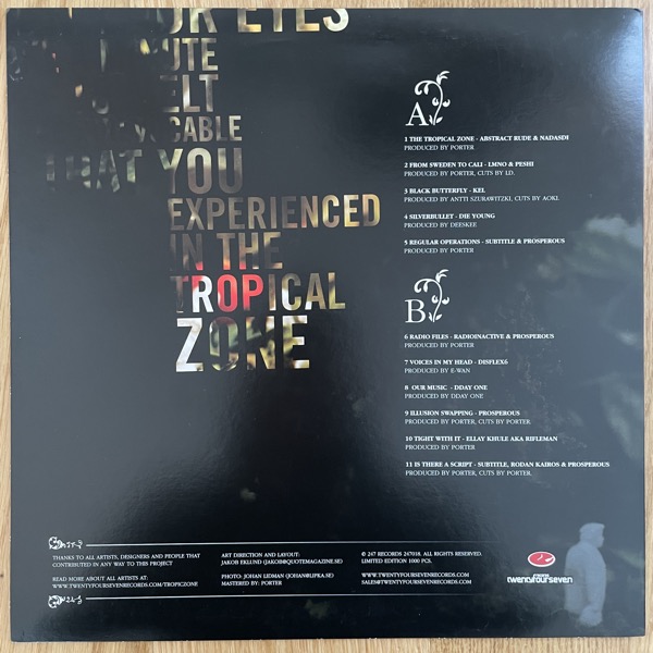 VARIOUS Tropiczone Swap (Twentyfour:Seven - Sweden original) (EX/VG+) LP