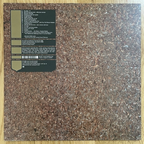 PREFUSE 73 Security Screenings (Warp - UK original) (EX/VG+) LP