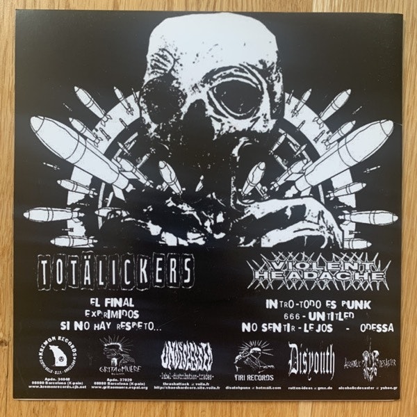 VIOLENT HEADACHE / TOTÄLICKERS Split (Kremón - Spain original) (EX) 7"