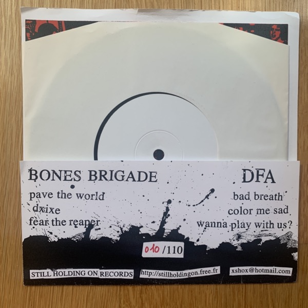 DFA / BONES BRIGADE Split (Still Holding On - Belgium original) (VG+/EX) 7"