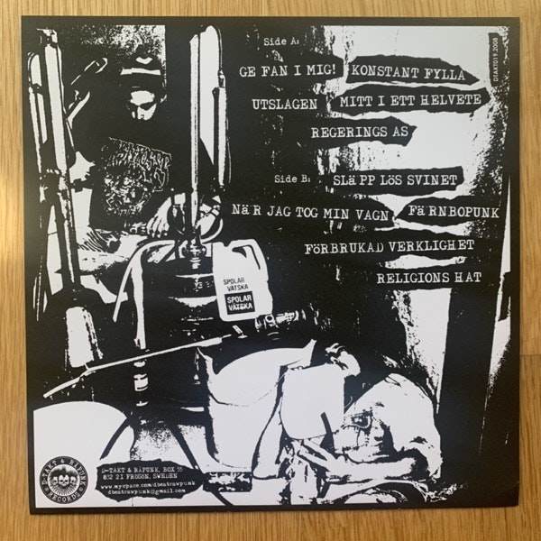 SPRITVEV Pommacs Larm (D-Takt & Råpunk - Sweden original) (EX/NM) 7"