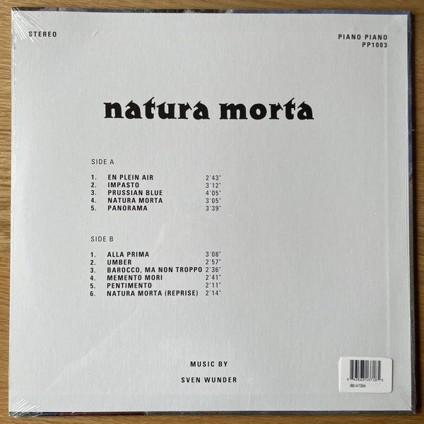 SVEN WUNDER Natura Morta (Piano Piano - Sweden repress) (SS) LP