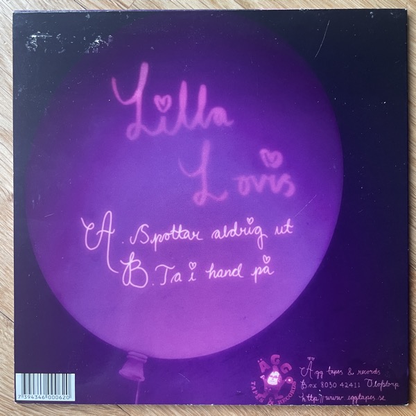 LILLA LOVIS Spottar Aldrig Ut (Pink vinyl) (Ägg Tapes & Records - Sweden original) (VG+) 7"