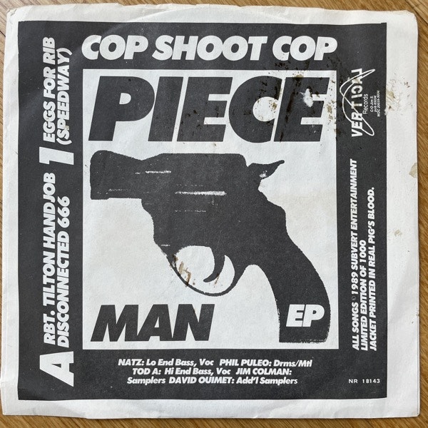 COP SHOOT COP Piece Man EP (Vertical - USA original) (VG/EX) 7"