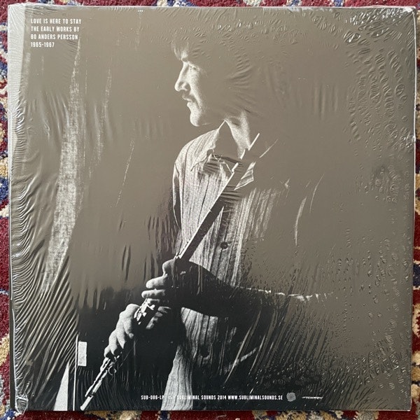 BO ANDERS PERSSON Love Is Here To Stay (Clear vinyl) (Subliminal Sounds - Sweden original) (EX/NM) 2LP
