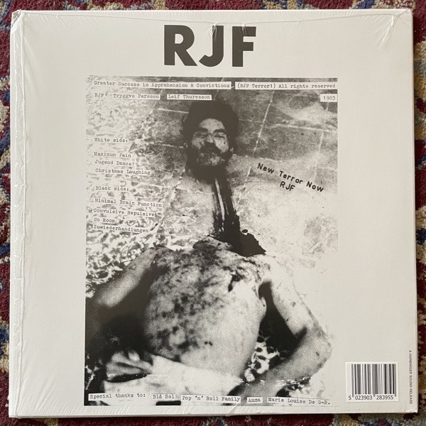 RJF Greater Success In Apprehension & Convictions (Harbinger Sound - UK reissue) (VG+/EX) LP
