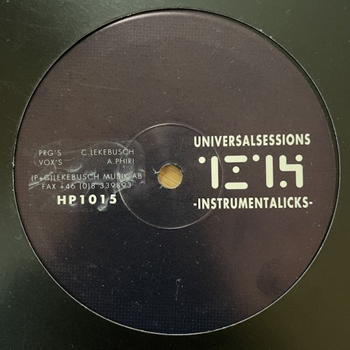 CARI LEKEBUSCH Universalsessions - Instrumentalicks (H. Productions - Sweden original) (VG+) 10"