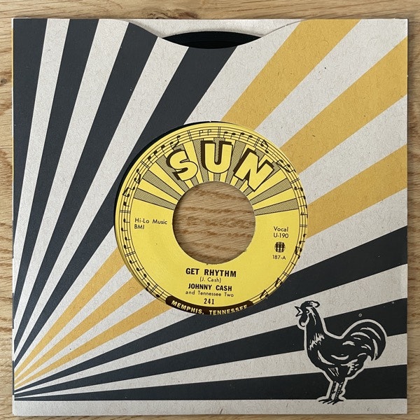 JOHNNY CASH AND TENNESSEE TWO Get Rhythm (Third Man - USA reissue) (EX) 7"