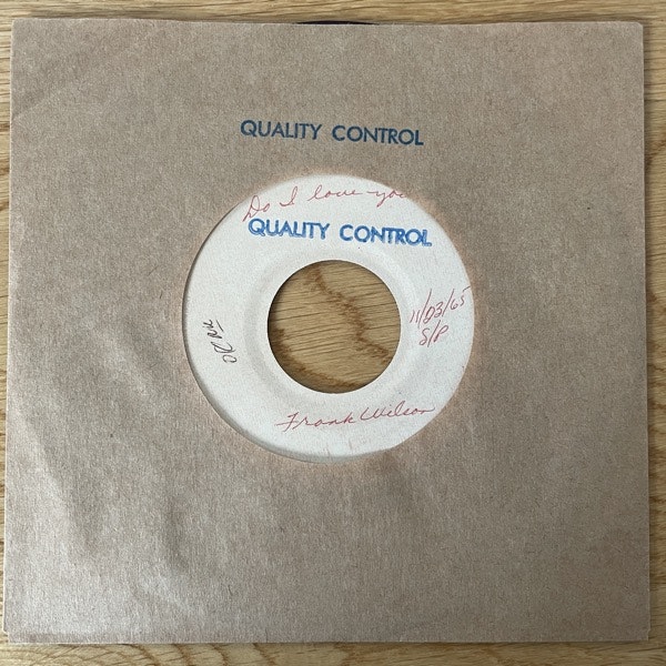 FRANK WILSON Do I Love You (Indeed I Do) (Purple vinyl) (Third Man - USA reissue) (EX) 7"