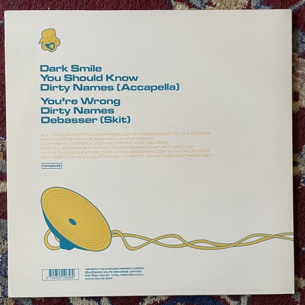 DEBASSER Dark Smile (NovaMute - UK original) (NM/EX) 12" EP