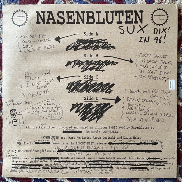 NASENBLUTEN Not As Good As 100% No Soul Guaranteed EP (Industrial